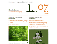 Tablet Screenshot of literaturhaus-leipzig.de